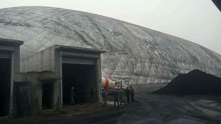 Beluftet membranstrukturanlæg